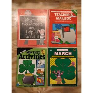 Monthly Activity Books Teacher's Mailbox Helpful Idea Paperback Homeschool Set-4